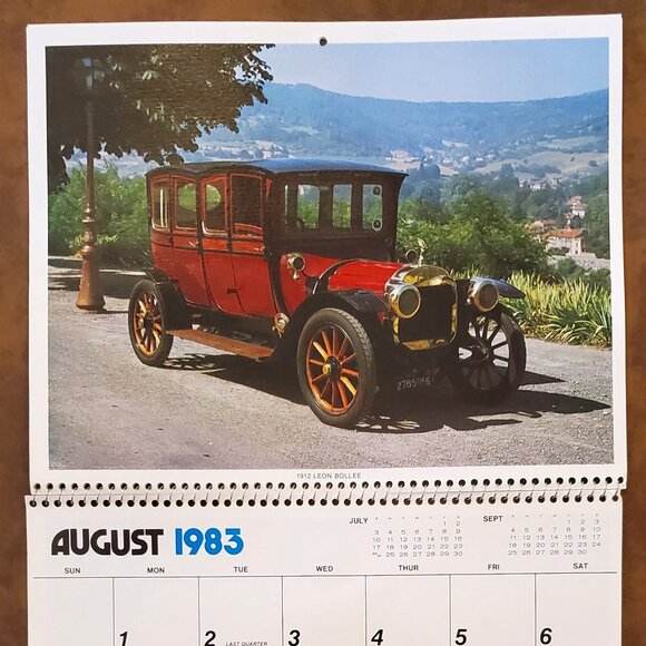 1983 Kings of the Highway Vintage Car Calendar - Advertising Auto Paradise AZ - Picture 9 of 15